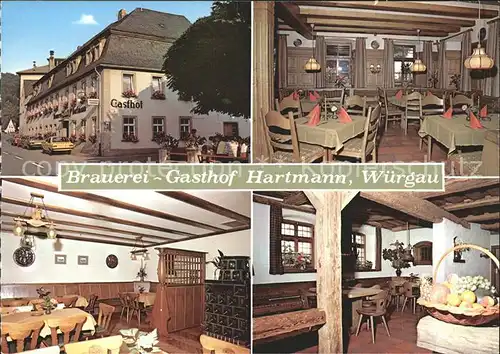 Wuergau Brauerei Gasthof Hartmann  Kat. Schesslitz