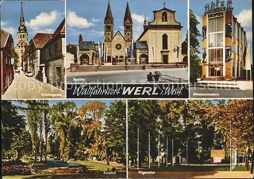 Werl Westfalen Basilika Missionsmuseum Kraemergasse Kurpark Kat. Werl