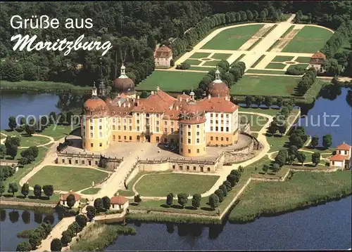 Moritzburg Sachsen Schloss Moritzburg Fliegeraufnahme Kat. Moritzburg Dresden