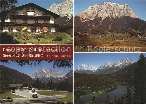 Ehrwald Tirol Pension Sonnenburg Rasthaus Zugspitzblick Fernpass / Ehrwald /