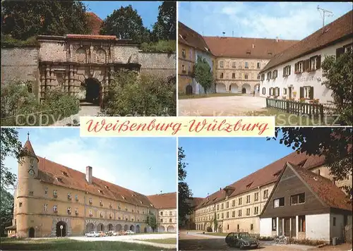 Weissenburg Bayern Schloss Wuelzburg Portal Schlosshof Kat. Weissenburg i.Bay.