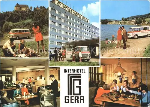 Gera Interhotel Gera Schloss Burgk Bleilochtalsperre Hotelhalle Bierhoehler Kat. Gera