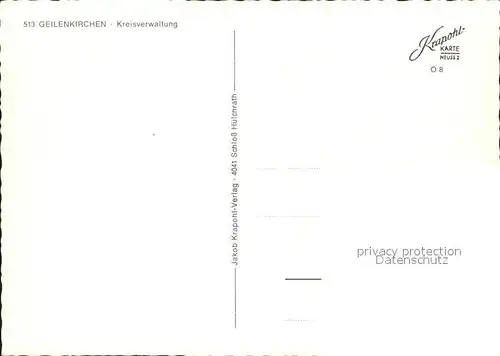 Geilenkirchen Kreisverwaltung Kat. Geilenkirchen
