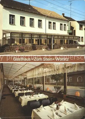 Woerlitz Gasthaus Zum Stein Gastraum Kat. Woerlitz