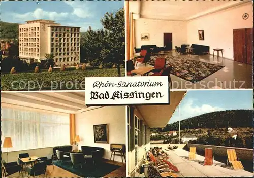 Bad Kissingen Rhoen Sanatorium Terrasse Aufenthaltsraum Kat. Bad Kissingen