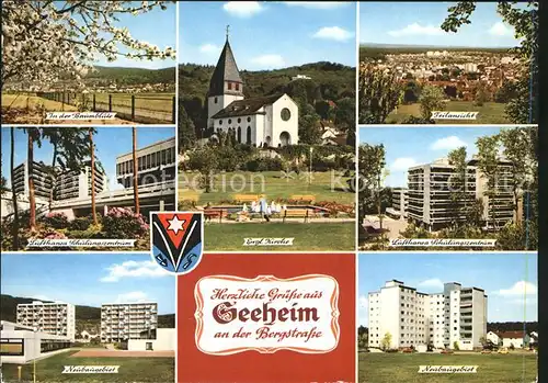 Seeheim Jugenheim Baumbluete Ev Kirche Telansicht Lufthansa Schulungszentrum Neubaugebiet Kat. Seeheim Jugenheim