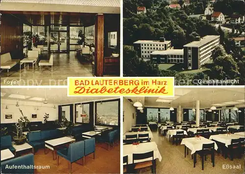 Bad Lauterberg Foyer Gesamtansicht Aufenthaltsraum Speisesaal Kat. Bad Lauterberg im Harz