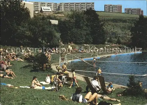 Oberwiesenthal Erzgebirge Freibad Liegewiese Kat. Oberwiesenthal