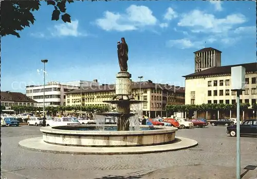 Saarlouis Grosser Markt Brunnen Kat. Saarlouis