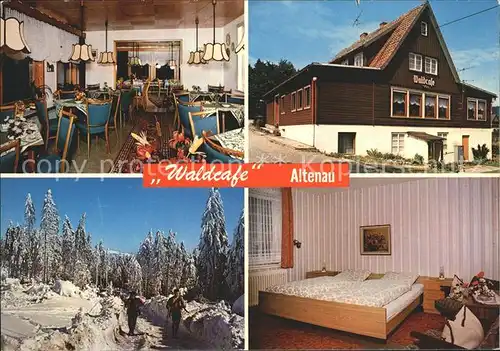 Altenau Harz Waldcafe Gastraum Zimmer  Kat. Altenau