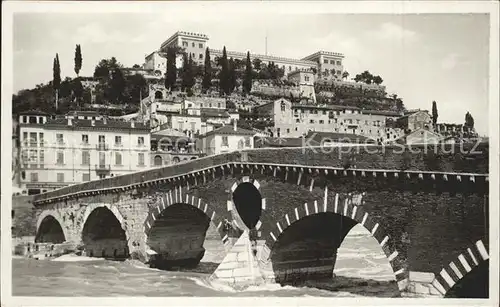 Verona Veneto Ponte Pietra con Castel S. Pietro Kat. Verona