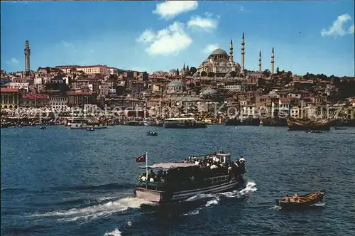 Istanbul Constantinopel Golden Horn an Mosque of Soliman Kat. Istanbul