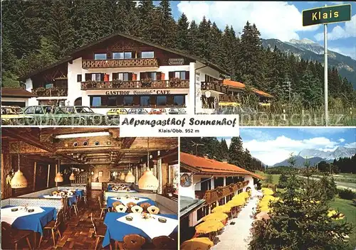 Klais Alpengasthof Sonnenhof Kat. Kruen