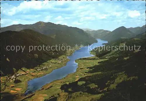 Weissensee Kaernten Fliegeraufnahme  Kat. Weissensee