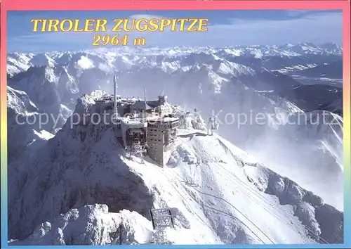 Zugspitze Fliegeraufnahme Kat. Garmisch Partenkirchen