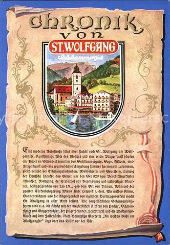 St Wolfgang Salzkammergut Chronik Kat. St. Wolfgang im Salzkammergut