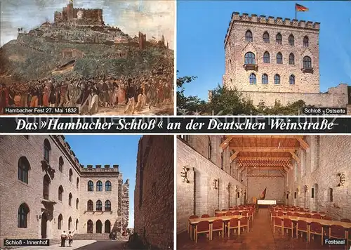 Bad Duerkheim Hambacher Schloss Innenhof Festsaal Kat. Bad Duerkheim