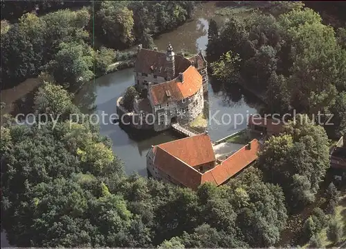 Luedinghausen Fliegeraufnahme Burg Vischering Kulturzentrum Coesfeld Kat. Luedinghausen