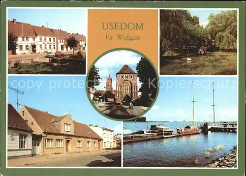 Usedom Hafen Klubhaus Anklamer Tor Kat. Usedom