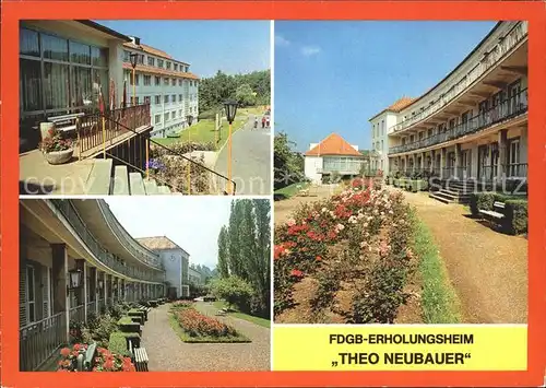 Tabarz Erholungsheim Theo Neubauer Kat. Tabarz Thueringer Wald