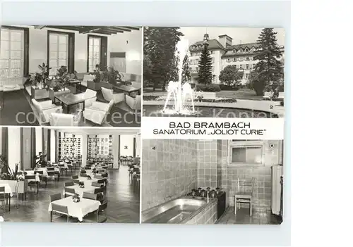 Bad Brambach Sanatorium Joliot Curie Kat. Bad Brambach
