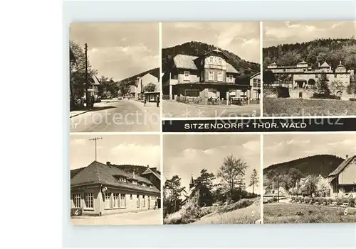 Sitzendorf Thueringen HO Hotel Zur Linde Kirche Kat. Sitzendorf Schwarzatal