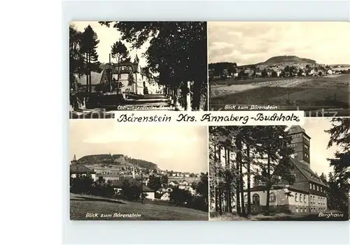 Baerenstein Annaberg Buchholz Berghaus Oberwiesenthaler Strasse Kat. Baerenstein