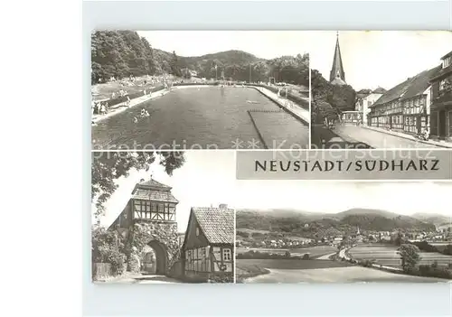 Neustadt Harz Waldbad Altes Tor Kat. Neustadt Harz