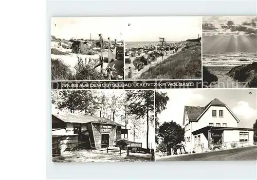 ueckeritz Usedom Fischerhuette Strand Campingplatz Kat. ueckeritz Usedom