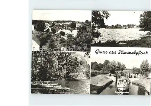 Himmelpfort Schleusengraben Haussee Stolpsee Kat. Fuerstenberg