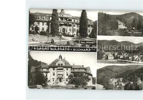 Suelzhayn Haus Hohenstein Ossietzky  Kat. Ellrich