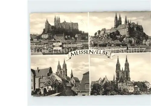 Meissen Elbe Sachsen Burgberg Kat. Meissen