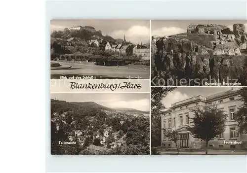 Blankenburg Harz Schloss Teufelsbad Burgruine Regenstein Kat. Blankenburg