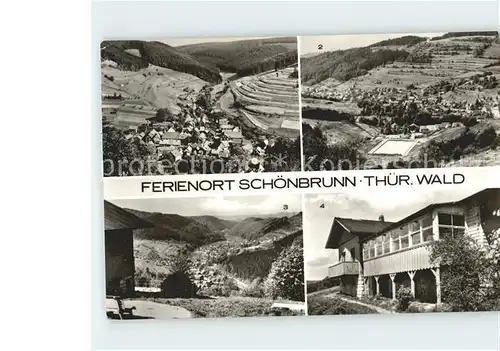 Schoenbrunn Schleusegrund Oberneubrunn Schwimmbad Koepfchen Berghuette  Kat. Schleusegrund