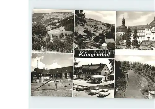 Klingenthal Vogtland Brunndoebra Aschberg Steindoebra Rathaus Kirche Jugendherberge  Kat. Klingenthal Sachsen