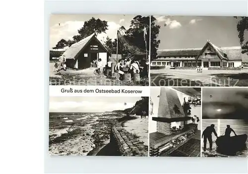 Koserow Ostseebad Usedom Damerow Fischenram Strand Streckelbergmauer Kat. Koserow