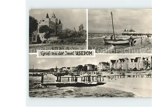 Usedom Zinnowitz Ferienheim Klement Gottwald Ahlbeck Strand Bansin  Kat. Usedom