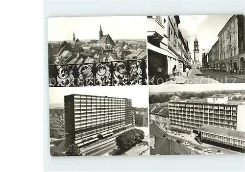 Bautzen Budysin Dom Reichenturm Reichenstrasse Wohnhochhaus HO Cafe Lubin Kat. Bautzen