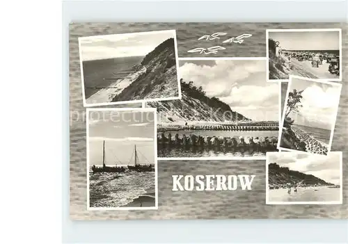 Koserow Ostseebad Usedom Strand Boote  Kat. Koserow