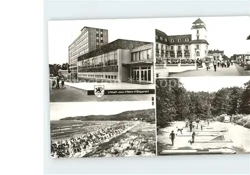 Binz Ruegen Ferienheim Arkona Strandpromenade Kurhaus Minigolf Anlage Kat. Binz