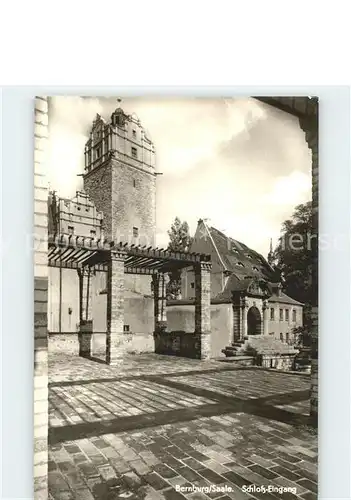 Bernburg Saale Schloss Eingang Kat. Bernburg