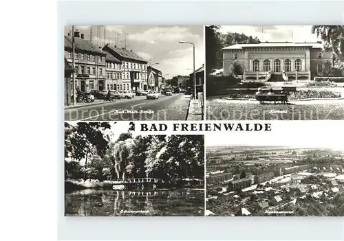 Bad Freienwalde Karl Marx Strasse Kurhaus Schwanenteich Kat. Bad Freienwalde