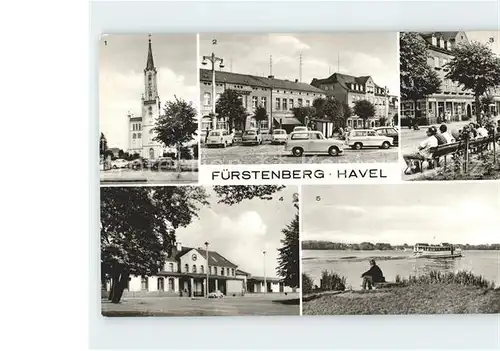 Fuerstenberg Havel Marktplatz Ernst Thalmann Strasse Bahnhof  Kat. Fuerstenberg