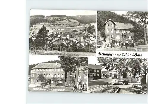 Schoenbrunn Greiz FDGB Heim Schleusegrund Postamt  Kat. Vogtlaendisches Oberland