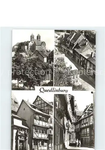 Quedlinburg Strassenansicht Burg Kat. Quedlinburg