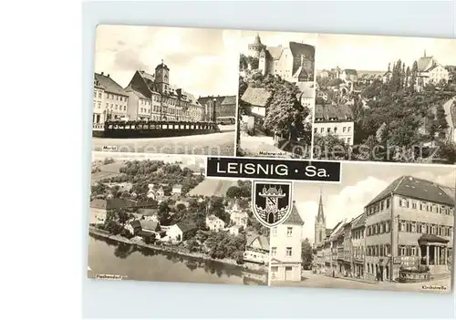 Leisnig Markt Malerwinkel Kirchstrasse Fischerdorf Kat. Leisnig