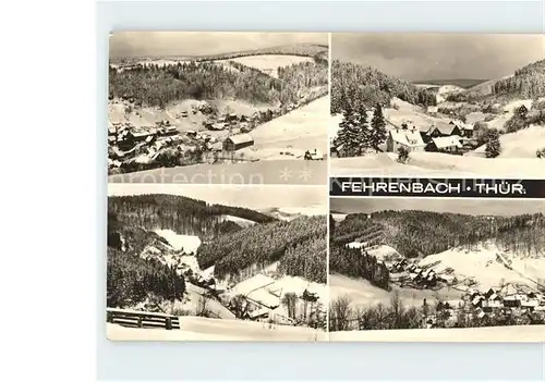 Fehrenbach Thueringer Wald Teilansichten Kat. Masserberg