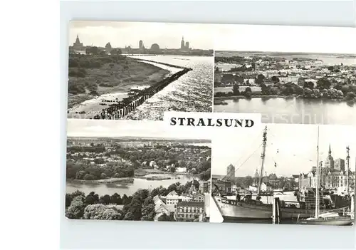 Stralsund Mecklenburg Vorpommern Hafen Strand Teilansichten Kat. Stralsund