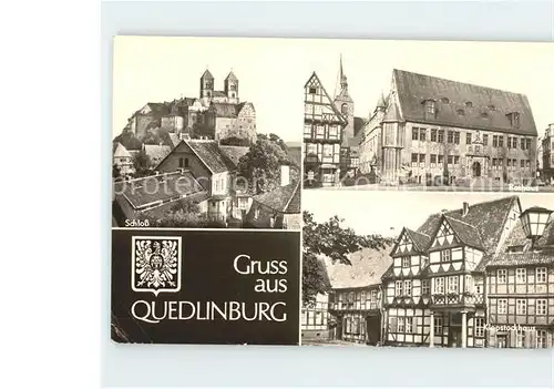 Quedlinburg Schloss Rathaus Klopstockhaus Kat. Quedlinburg