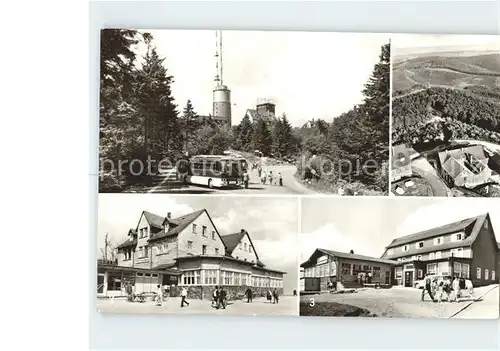 Inselsberg Schmalkalden Turm HO Gaststaette Berggasthof Stoehr Kat. Schmalkalden